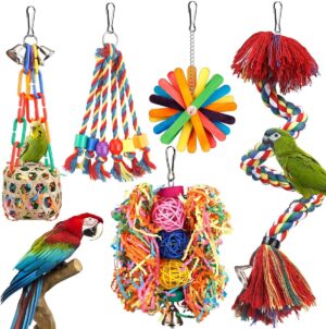 YIXUND Bird Rope Perch with Bell - A123