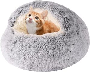 FORMYCATIE Calming Dog & Cat Cave Bed (20*…)