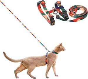 pidan Cat Escape Proof Adjustable Harness (Multicolor-M Size)
