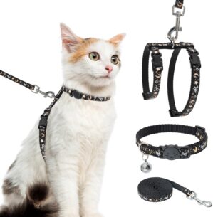 PAWCHIE Cat Harness Leash Collar Set - H-Shaped