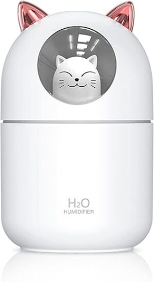 YUNLOVXEE Cat Small Humidifier - 300ml Mini Cool Mist