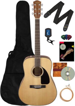 Fender CD-60 Dreadnought Acoustic Guitar Bundle