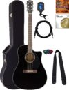 Fender CD-60SCE Acoustic-Electric Guitar Bundle