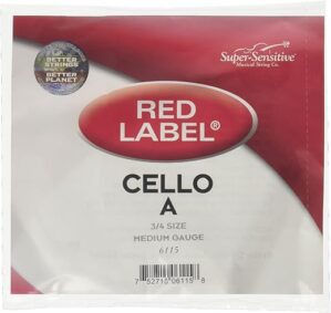 Super Sensitive Cello A String 3/4 Medium