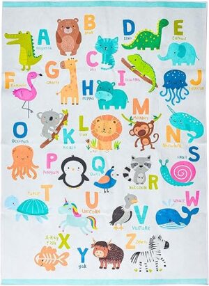 Prosumer's Choice Children's Multicolor ABC Rug, 62.9''x47.2''