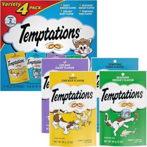 Temptations Classic Crunchy Soft Cat Treats, 4 Count