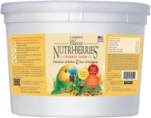 LAFEBER'S Classic Nutri-Berries Pet Bird Food, 3.25 lb