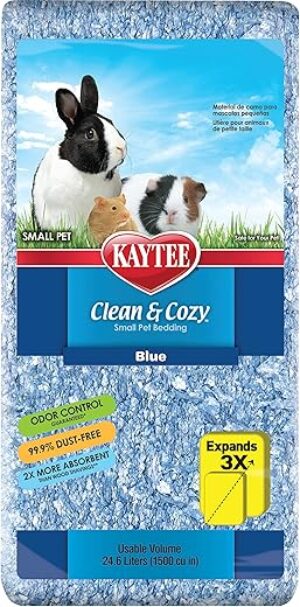 Kaytee Clean & Cozy Blue Bedding, 24.6L