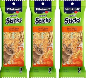 Vitakraft Crunch Sticks Rabbit Treat - Carrot Honey