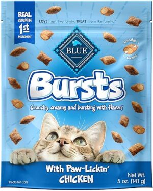 Blue Buffalo Crunchy Cat Treats, Chicken 5-oz Bag