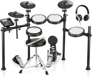 Donner DED-200 Electric Drum Set, Quiet Mesh