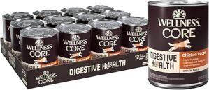 Wellness Digestive Health Chicken Grain-Free Wet Dog Food, 13 Oz Can (Pack of 12)
