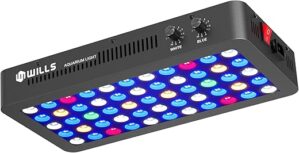 WILLS Dimmable Aquarium Light, 3 Dimming Modes, 165W