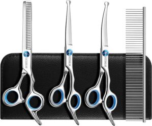 SCEDREAM Dog Grooming Scissors With Safety Round Tips