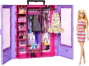 Barbie Doll Playset: Ultimate Closet With Clothes