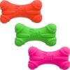 Hartz DuraPlay Bone Squeaky Dog Toy, 3 Pack