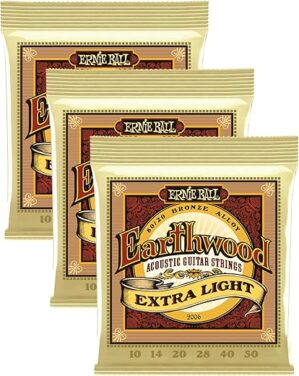 Ernie Ball Earthwood Light 80/20 Bronze Sets .011 – .052