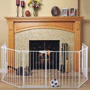 Sandinrayli Fireplace Baby Gate Child Safety 146 Inch