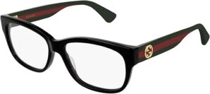 Gucci GG0278O 011 Black Rectangle Eyeglasses