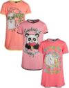 Angel Face Girls’ 3 Pack Sleepwear Nightgown (4-14)