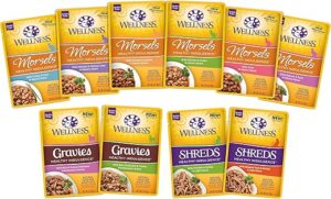 Wellness Healthy Indulgence Wet Cat Food Variety Pack, 3-Ounces Each, 10 Pack