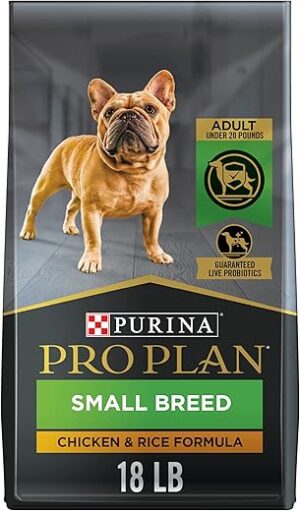 Purina Pro Plan High Protein Small Breed Dog Food, Chicken & Rice - 18 lb. Bag