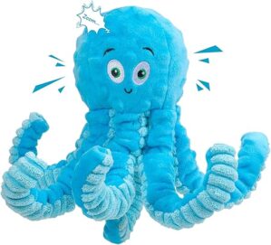 Pubialo Indestructible Squeaky Dog Toys Octopus-Tug
