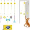 Potaroma Interactive Cat Feather Toys 5 Pcs, Retractable