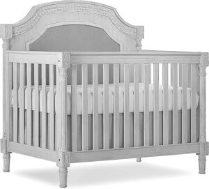 Evolur Julienne 5 In 1 Convertible Crib, Antique Grey