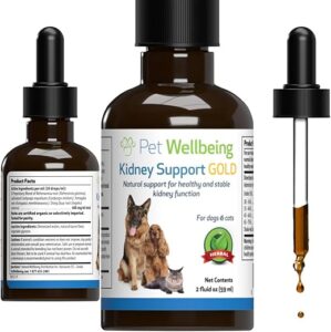 Pet Wellbeing Kidney Support Gold for Cats – 2 oz