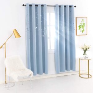 MANGATA CASA Kids Blackout Curtains 84 Inch Length