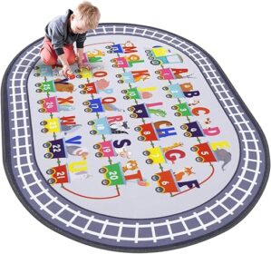 HiiARug Kids Carpet Playmat Rug ABC Alphabet