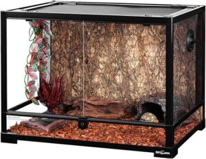 REPTI ZOO Large 34 Gallon Reptile Glass Tank