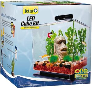 Tetra LED Cube 3 Gallon Aquarium with Pedestal