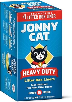 JONNY CAT Litter Box Liners: Heavy Duty - Jumbo, 15 Count