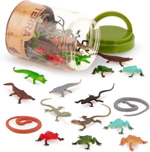 TERRA BY BATTAT Lizards Animal Tube - 60 Pcs R&A Figurines