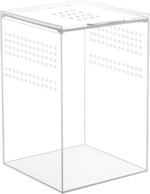 NANEEZOO Magnetic Acrylic Reptile Cage 6"x6"x9