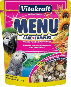 Vitakraft Menu Premium Parrot Food - Vitamin-Fortified