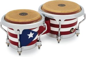 LP Latin Percussion Mini Tunable Puerto Rican Flag Bongos (LPM199-PR)