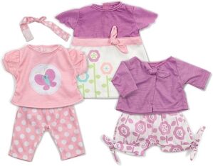 Melissa & Doug Mix & Match Fashion Doll Clothes (6 pcs)