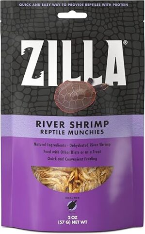 Zilla Munchies River Shrimp for Reptiles, 2-Ounce