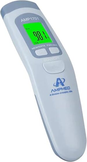 Amplim Non-Contact Forehead Thermometer, AmpMed FSA HSA