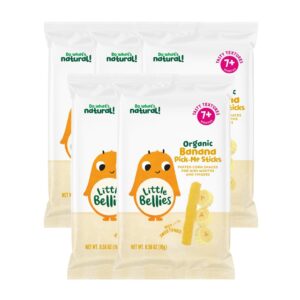 Little Bellies Organic Banana Pick-Me Sticks Baby Snack (Pack of 5 x 0.56 oz)