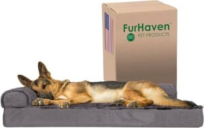 Furhaven Orthopedic Dog Bed - Jumbo/XL - Platinum Gray