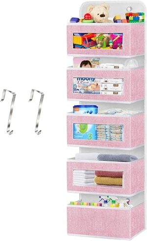 homyfort Over The Door Hanging Baby Diaper Organizer
