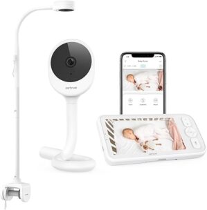 NETVUE Peekababy Baby Camera Monitor with Audio, 5" Display