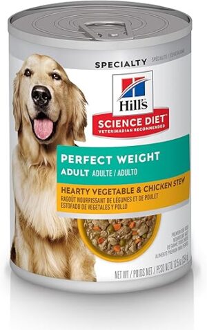 Hill's Science Diet Perfect Weight Wet Dog Food, 12.5 oz Can, Case of 12