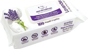 Best Pet Supplies Pet Grooming Wipes, 8" x 9", 100 Pack