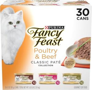 Fancy Feast Poultry & Beef Pate Wet Cat Food - (Pack of 30) 3 oz. Cans