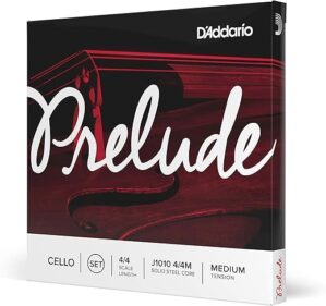 D'Addario Prelude J1010 Cello String Set, Medium Tension
